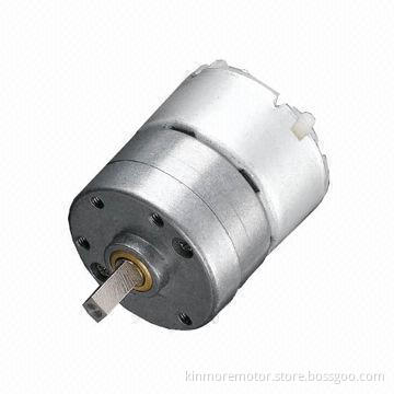 12V DC Gear Motor for Robots/Dispensers with 32mm Gearbox and 6mm Shaft, 10mm Shaft Extend from End